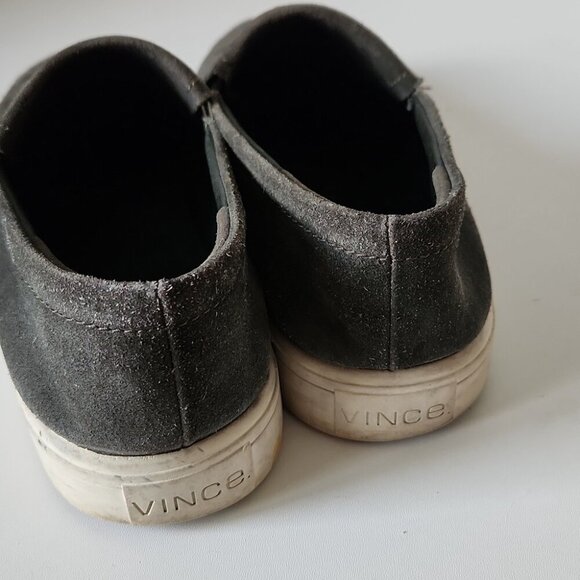 VINCE | Barron Slip-On Sneakers Olive Green Suede Mens Sz 9.5 - Picture 5 of 6